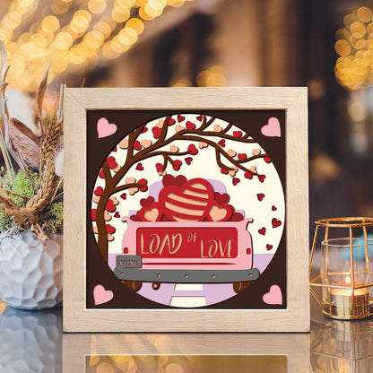 Love Truck – 3D Paper Cut Shadow Box File - Cricut File - (8x8 inches) -