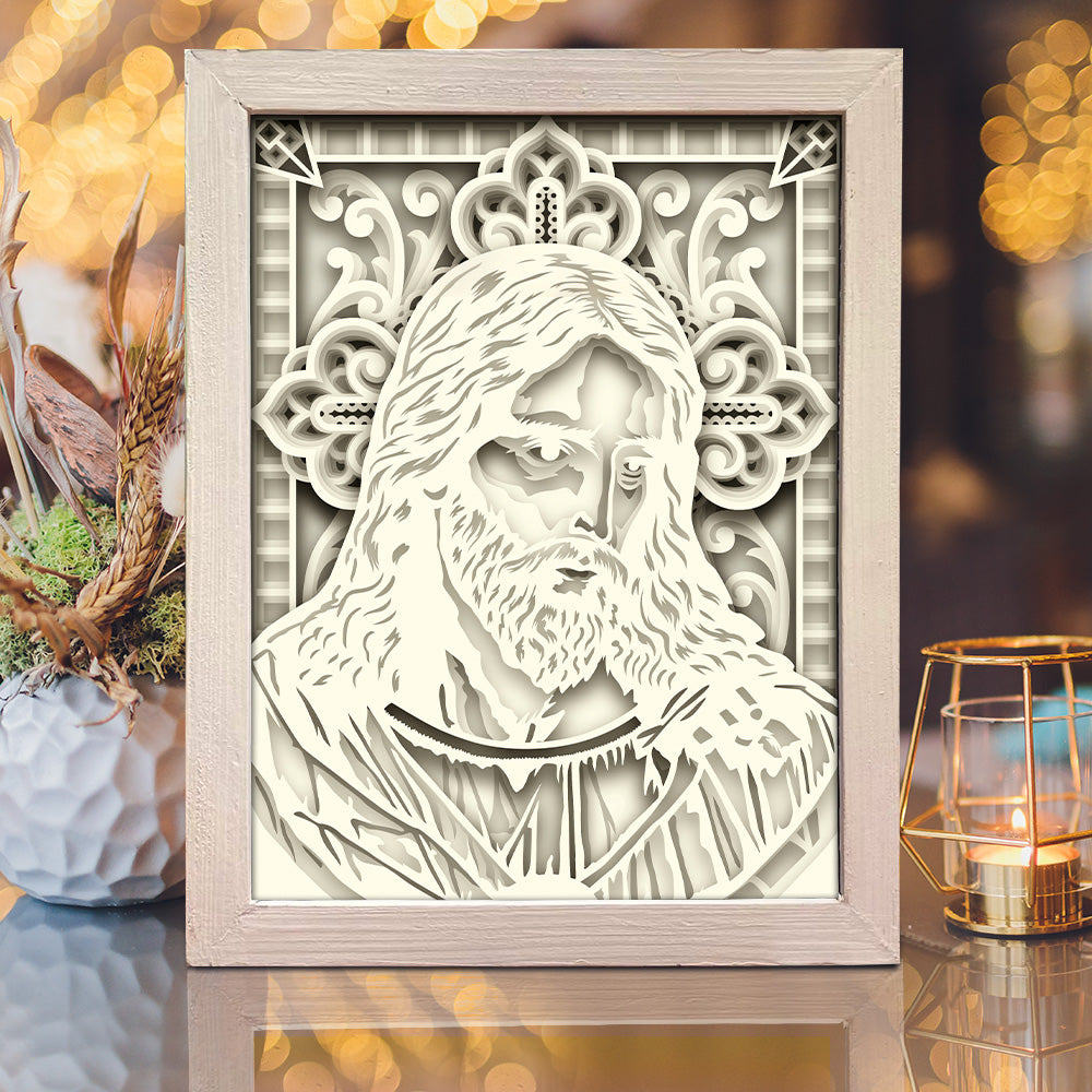 Jesus 10 – 3D Paper Cut Shadow Box File - Cricut File - (8x10 inches) -