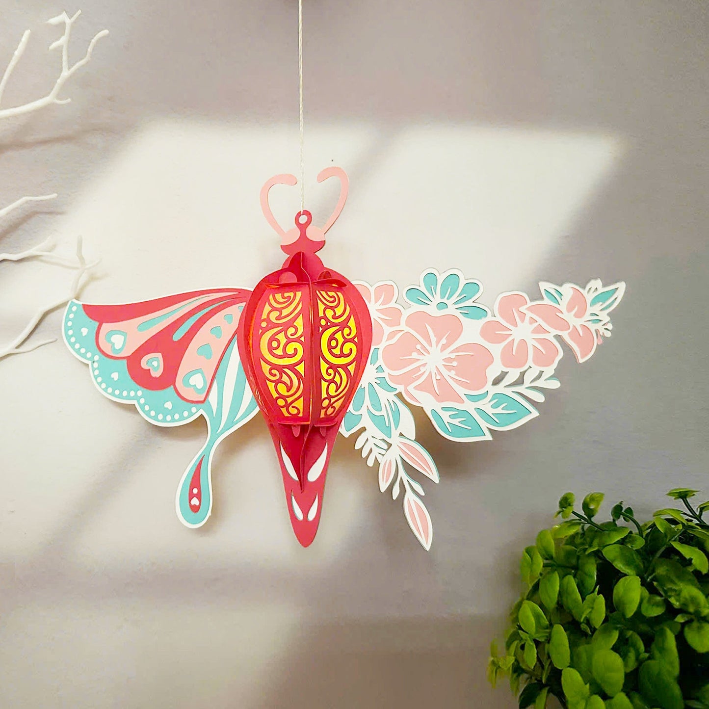 Butterfly Flower 2 - 3D Paper Lantern File - Cricut File  -