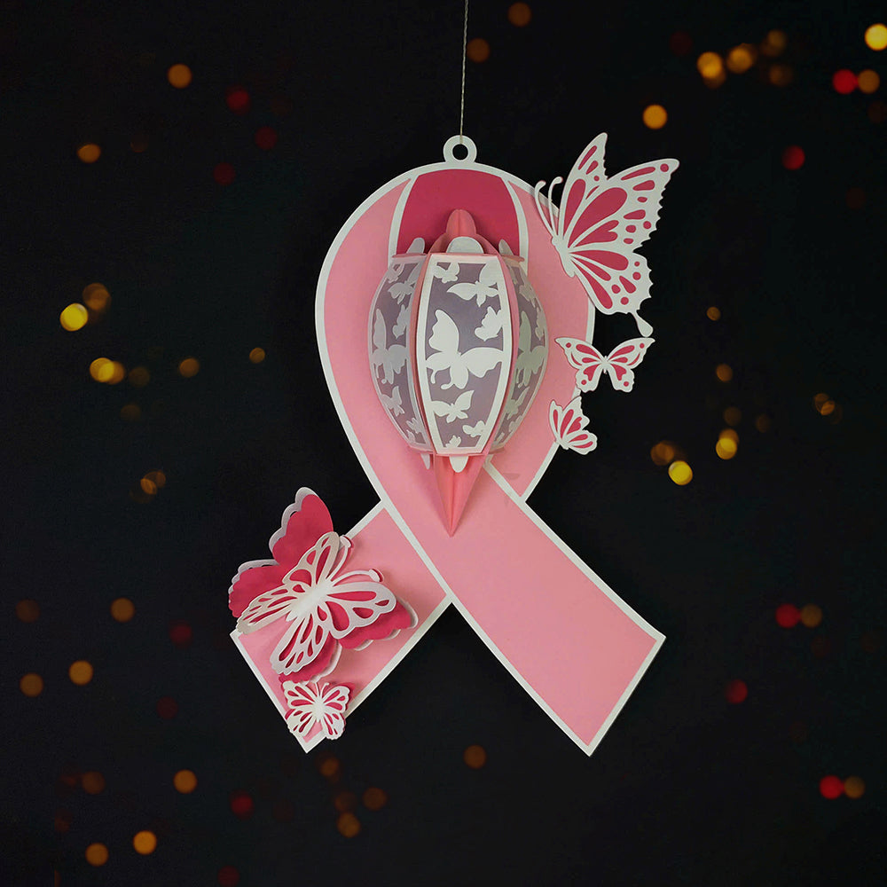 Cancer - 3D Paper Cut Lantern File  - Cricut File  -